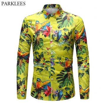 Mens Hipster Floral Shirts 2019 Spring New Slim Fit Long Sleeve Shirt Men Party Holiday Tops Shirts Camisa Social Masculina 4XL
Mens Hipster Floral Shirts 2019 Spring New Slim Fit Long Sleeve Shirt Men Party Holiday Tops Shirts Camisa Social Masculina 4XL