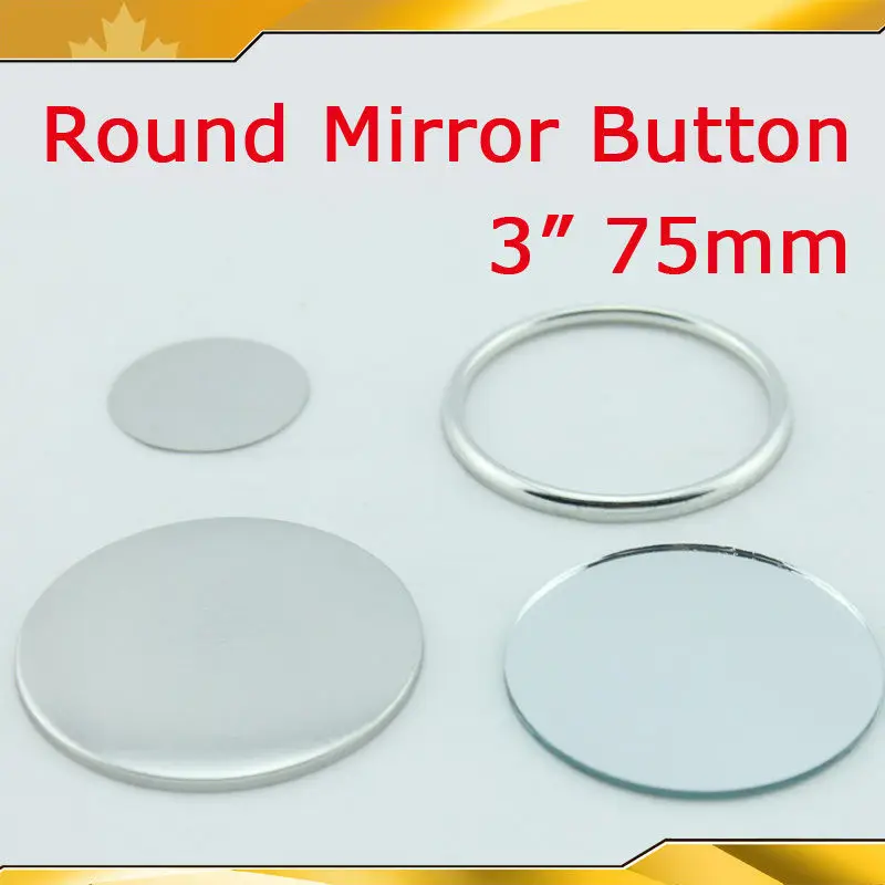 DIY Pro 3" 75mm 100 Sets Mirror Badge Button Supply Materials for NEW Professional Badge Button Maker
DIY Pro 3" 75mm 100 Sets Mirror Badge Button Supply Materials for NEW Professional Badge Button Maker