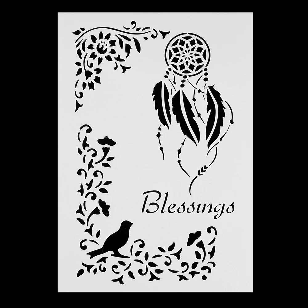 Dreamcatcher Blessings Painting Template DIY Scrapbooking Album Card Making Craft Stencils for DIY Scrapbooking
Dreamcatcher Blessings Painting Template DIY Scrapbooking Album Card Making Craft Stencils for DIY Scrapbooking