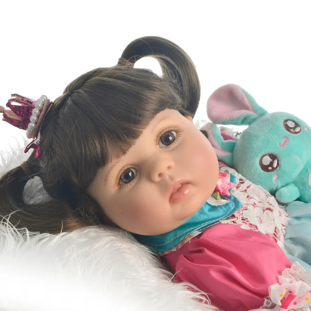 55cm Full Silicone Reborn Baby Girl Dolls Baby Alive reborn toddler princess Realistic Boneca Bebes reborn l.o.l doll gifts
55cm Full Silicone Reborn Baby Girl Dolls Baby Alive reborn toddler princess Realistic Boneca Bebes reborn l.o.l doll gifts