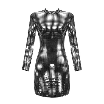 New Shiny Sequin Silver Long Sleeve Celebrity Party Sexy Dress 2019 Elegant Mini Evening Bling Women Midi Verano Vestidos
New Shiny Sequin Silver Long Sleeve Celebrity Party Sexy Dress 2019 Elegant Mini Evening Bling Women Midi Verano Vestidos