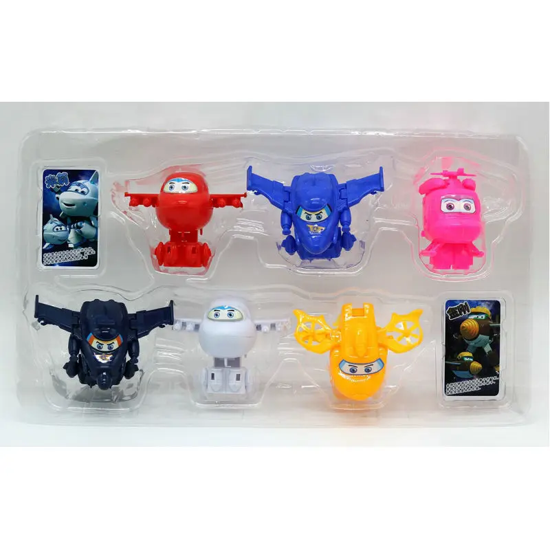 6pcs/lot 7cm ABS Super Wings Deformation Airplane Robot Action Figures Super Wing Transformation toys for gift Brinquedos
6pcs/lot 7cm ABS Super Wings Deformation Airplane Robot Action Figures Super Wing Transformation toys for gift Brinquedos