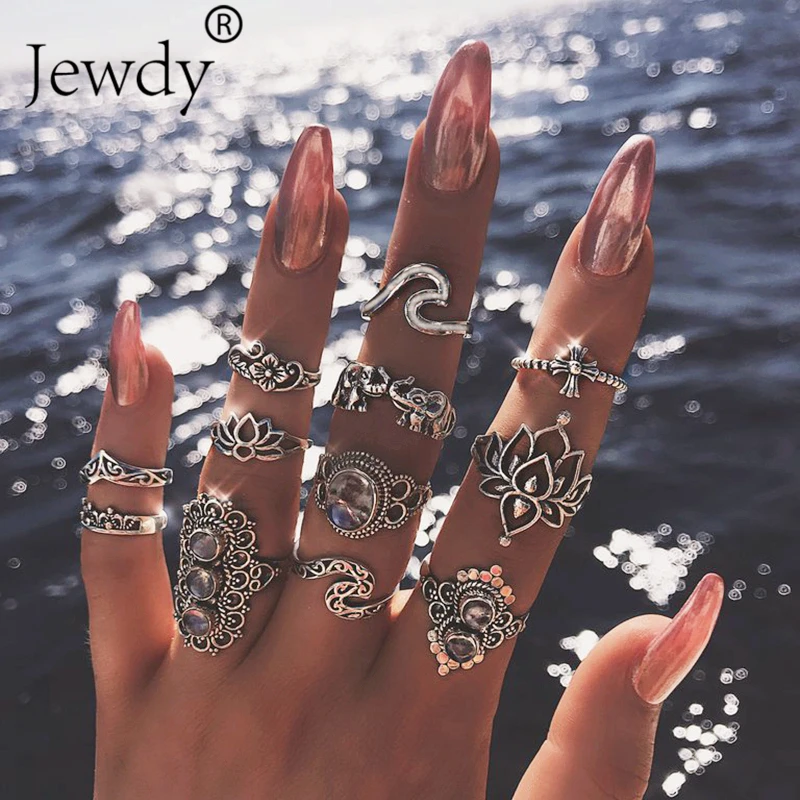 11 PCS/Set Opal Midi Kunckle Rings For Women Antique Crown Lotus Wave Boho Ring Set Bohemian Crystal Jewelry Anillos Mujer
11 PCS/Set Opal Midi Kunckle Rings For Women Antique Crown Lotus Wave Boho Ring Set Bohemian Crystal Jewelry Anillos Mujer