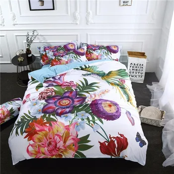 Colorful Flowers Birds Printed Bedding Set Floral Watercolor Duvet Cover Set Bedclothes Bed Set for Adults 3/4 Pieces
Colorful Flowers Birds Printed Bedding Set Floral Watercolor Duvet Cover Set Bedclothes Bed Set for Adults 3/4 Pieces