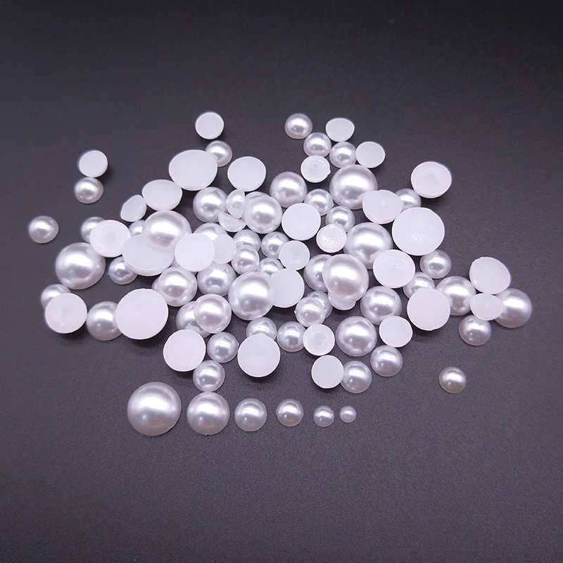 3/4/5/6/8/10mm Pure White Flatback Half Round ABS Imitation Pearl Craft Beads For DIY Nail Art Scrapbook Decoration Accessories
3/4/5/6/8/10mm Pure White Flatback Half Round ABS Imitation Pearl Craft Beads For DIY Nail Art Scrapbook Decoration Accessories