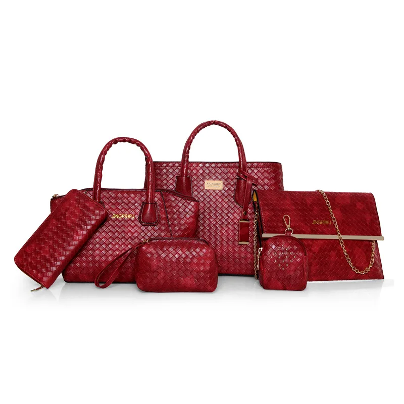6Pcs Bag Sets Women Bags Female Luxury Ladies HandBags High Quality Knitting PU Leather Crossbody Bag Designer Tote shoulder bag
6Pcs Bag Sets Women Bags Female Luxury Ladies HandBags High Quality Knitting PU Leather Crossbody Bag Designer Tote shoulder bag