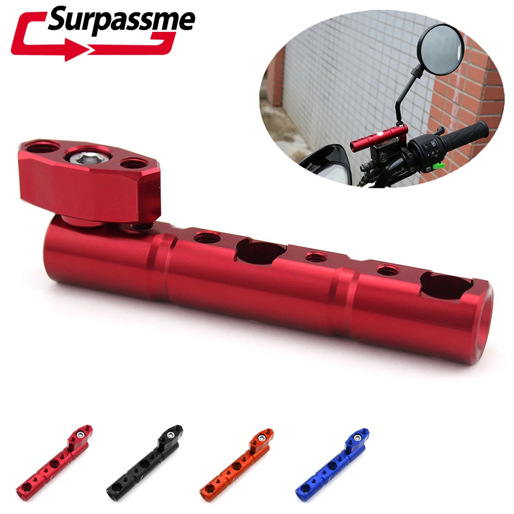 Universal Motorcycle Rearview Mirror Handlebar Bracket Red Blue Multi-Function Modified Lighting Stent Motorbike Accessories
Universal Motorcycle Rearview Mirror Handlebar Bracket Red Blue Multi-Function Modified Lighting Stent Motorbike Accessories