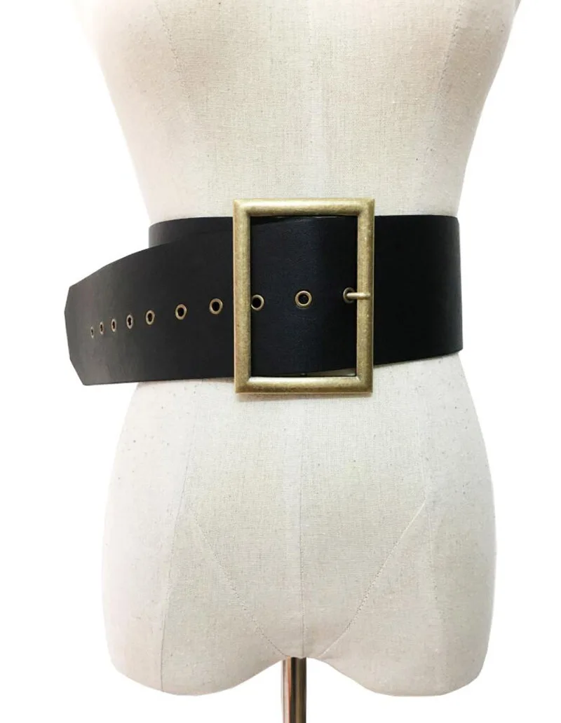 Europe and the United States retro square buckle wide belt girdle ladies decorative fashion black
Europe and the United States retro square buckle wide belt girdle ladies decorative fashion black