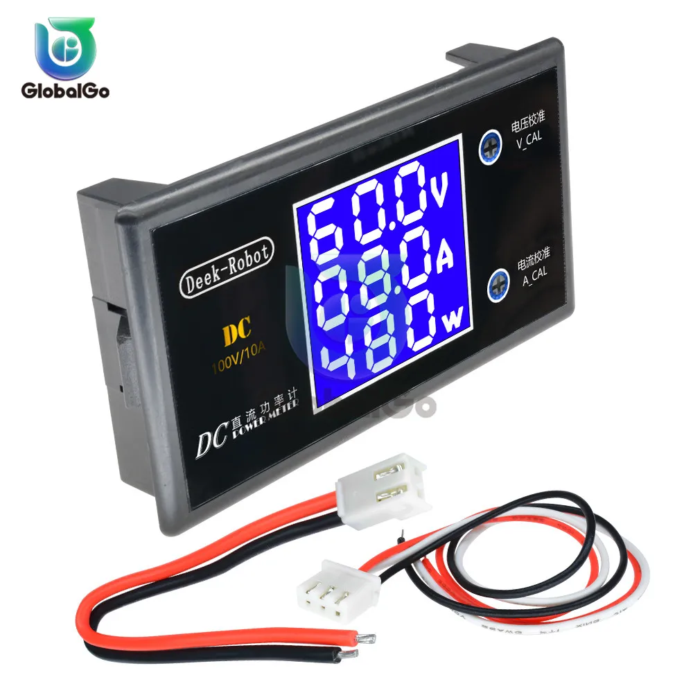 LCD Digital Voltmeter Ammeter Wattmeter DC 0-100V DC 0-50V 0-10A 0-5A Voltage Current Power Meter Volt Detector Tester Outdoor
LCD Digital Voltmeter Ammeter Wattmeter DC 0-100V DC 0-50V 0-10A 0-5A Voltage Current Power Meter Volt Detector Tester Outdoor