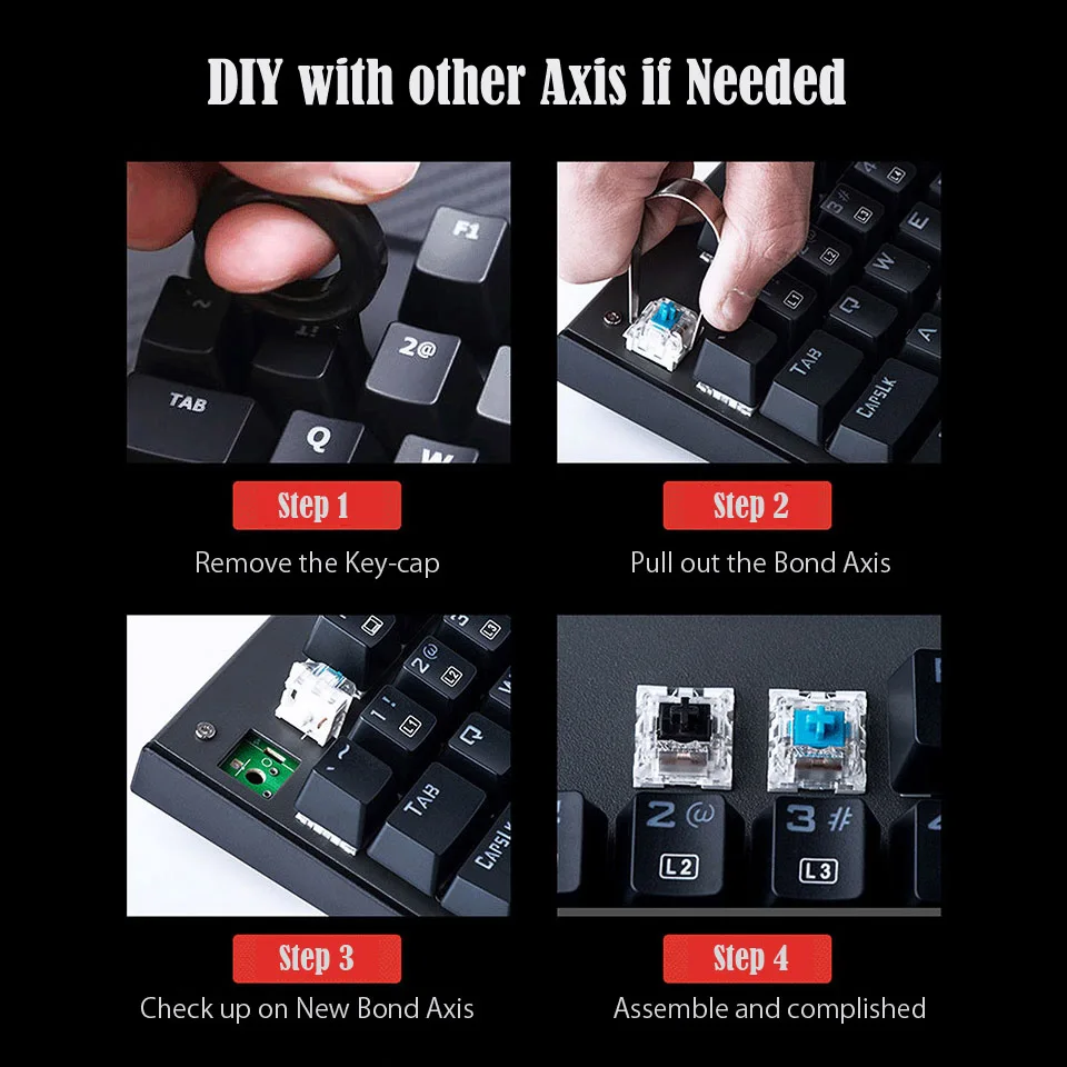 JK300 USB Wired Gaming Keyboard Mechanical (7)