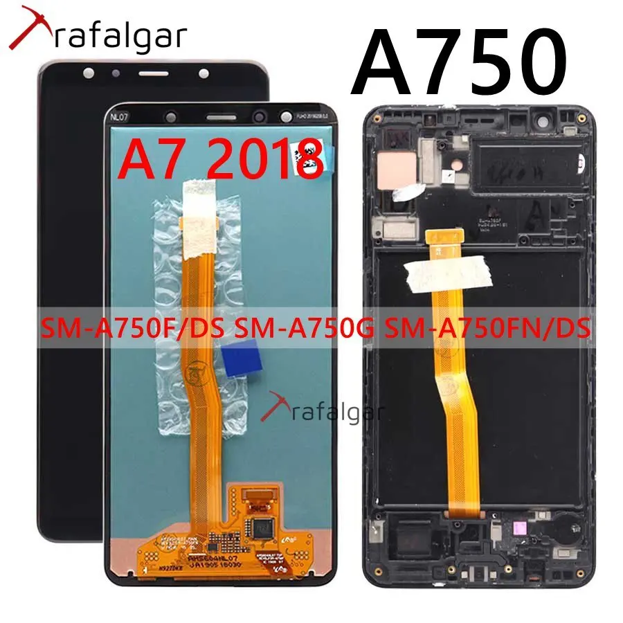 AMOLED Display For SAMSUNG Galaxy A7 2018 A750 LCD Touch Screen Digitizer With Frame For SAMSUNG A750 LCD Screen A750F A750G
AMOLED Display For SAMSUNG Galaxy A7 2018 A750 LCD Touch Screen Digitizer With Frame For SAMSUNG A750 LCD Screen A750F A750G