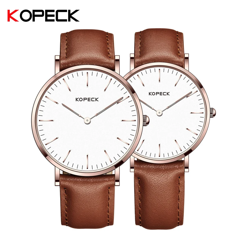 KOPECK Rose Gold Pair Hearts Watch Men Women Luxury Couple Wristwatch Leather Band Lover's Quartz Watches Simple Waterproof
KOPECK Rose Gold Pair Hearts Watch Men Women Luxury Couple Wristwatch Leather Band Lover's Quartz Watches Simple Waterproof
