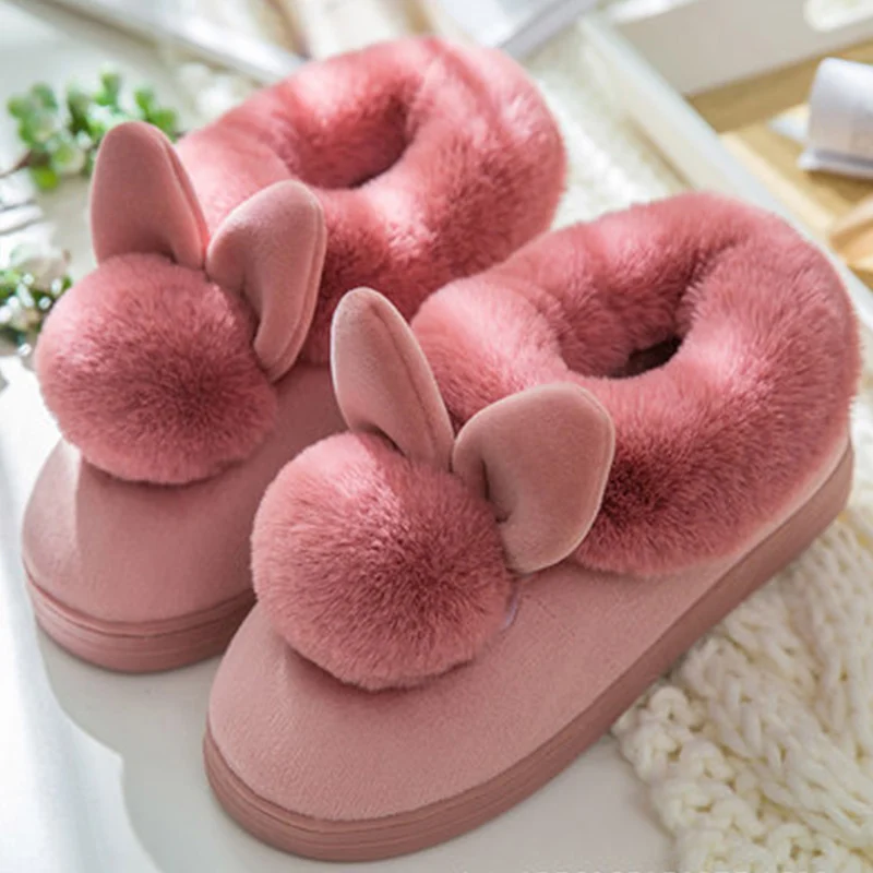 Women Slippers Cute Rabbit Furry Plush Winter Shoes New Ladies Slip On Comfort House Shoes Plus Size Female Warm Soft Footwear
Women Slippers Cute Rabbit Furry Plush Winter Shoes New Ladies Slip On Comfort House Shoes Plus Size Female Warm Soft Footwear