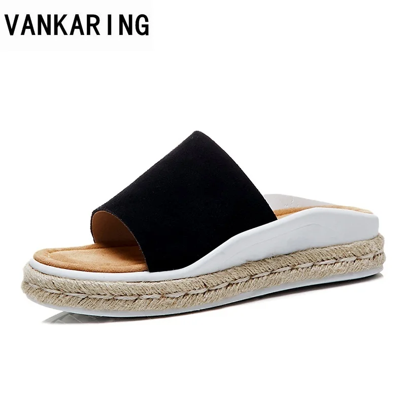 VANKARING shoes woman summer slippers hot casual date sandals 2018 new open toe platform sandals ladies genuine leather slippers
VANKARING shoes woman summer slippers hot casual date sandals 2018 new open toe platform sandals ladies genuine leather slippers