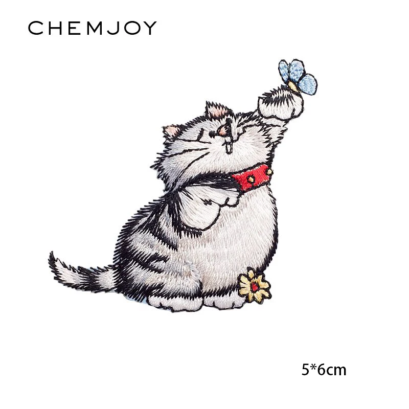 Cute Cat Embroidery Iron on Patch for Clothing Sew Repair Motif Applique for T-shirt Jacket Patches Jeans Badge Clothes Stickers
Cute Cat Embroidery Iron on Patch for Clothing Sew Repair Motif Applique for T-shirt Jacket Patches Jeans Badge Clothes Stickers