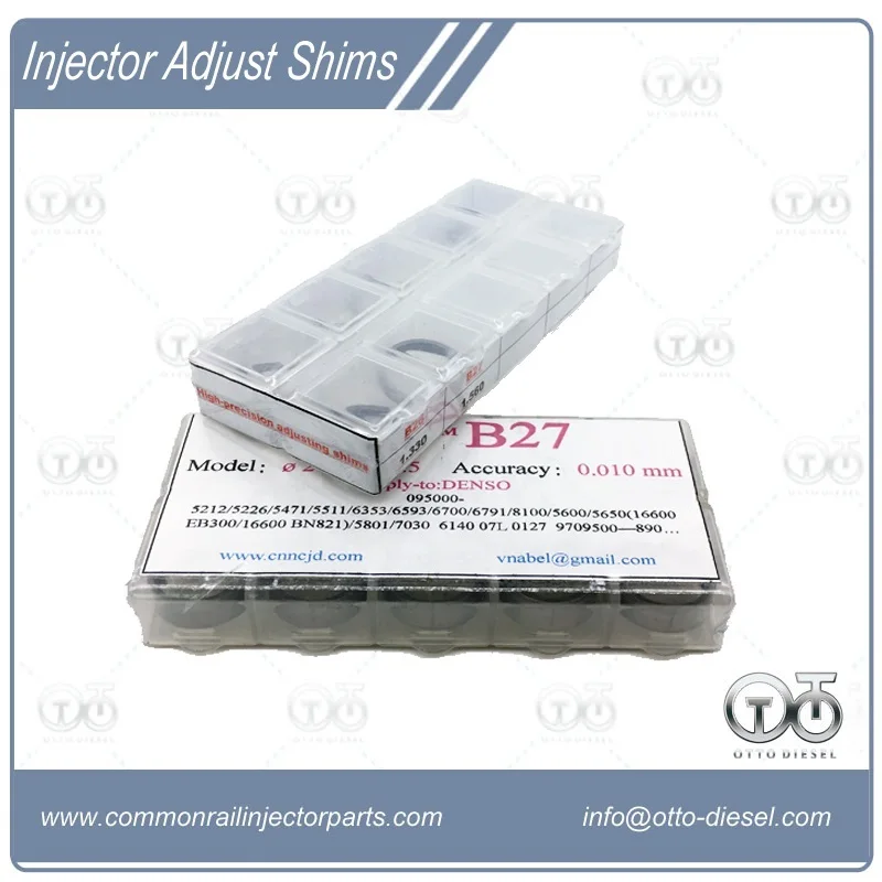 Injector Adjust Shims Whole series kits, B11/B12/B13/B14/B16/B22/B25/B26/B27/B31, 1 Model = 50pcs, 1Set=10 Models =1000pcs
Injector Adjust Shims Whole series kits, B11/B12/B13/B14/B16/B22/B25/B26/B27/B31, 1 Model = 50pcs, 1Set=10 Models =1000pcs