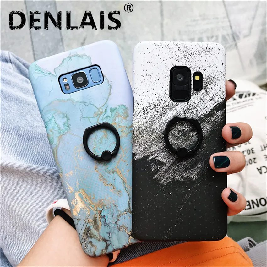 Retro Ring Grip Stand Holder Case For Samsung S10 S8 S9plus Case White Blue Marble Hard PC Cover For Samsung S8plus S9 Note 8 9
Retro Ring Grip Stand Holder Case For Samsung S10 S8 S9plus Case White Blue Marble Hard PC Cover For Samsung S8plus S9 Note 8 9