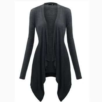 Women Fashion Irregular Long Sleeve Solid Colors Casual Loose Open Stitch Coat Autumn Ladies Cardigan Tops Outerwear
Women Fashion Irregular Long Sleeve Solid Colors Casual Loose Open Stitch Coat Autumn Ladies Cardigan Tops Outerwear