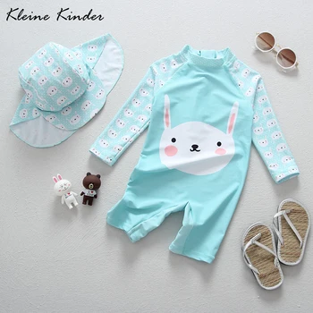 Baby Swimwear Long Sleeve One Pieces Coveralls Cartoon Rabbit Blue Little Girls Swimsuits Bathing Suit Infant Babies Beach Wear
Baby Swimwear Long Sleeve One Pieces Coveralls Cartoon Rabbit Blue Little Girls Swimsuits Bathing Suit Infant Babies Beach Wear