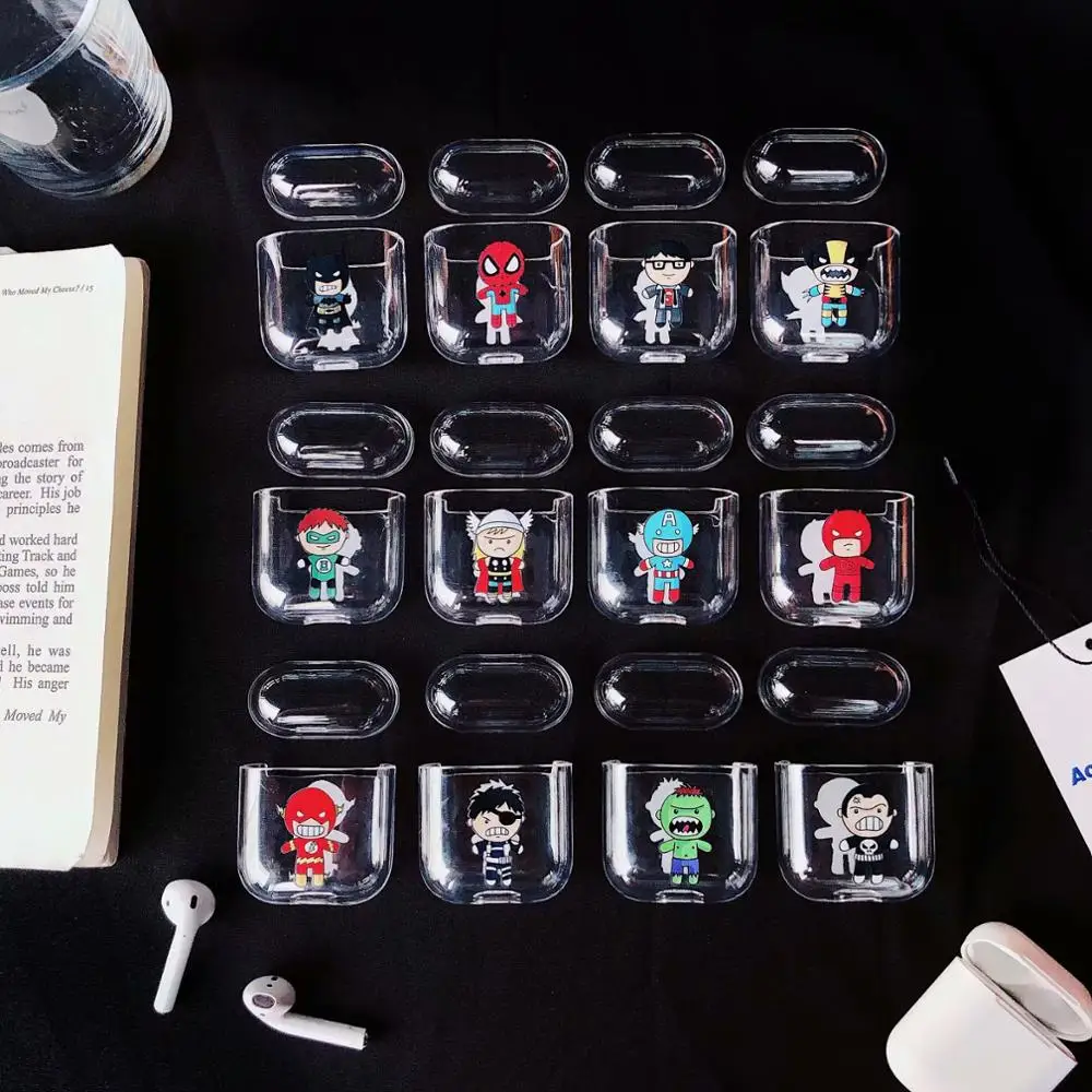 Double-sided painting Wireless Earphone Charging Cover Bag for Apple AirPodS Cartoon Spiderman Batman Bluetooth Headset Box
Double-sided painting Wireless Earphone Charging Cover Bag for Apple AirPodS Cartoon Spiderman Batman Bluetooth Headset Box
