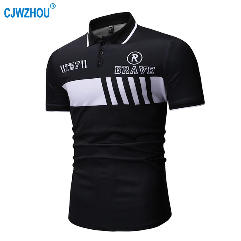 Summer Men Polo Shirts Cotton Blends Letter Print Patchwork Button Short Sleeve Casual Navy Black Mens Polo Shirts Size S-XXXL
Summer Men Polo Shirts Cotton Blends Letter Print Patchwork Button Short Sleeve Casual Navy Black Mens Polo Shirts Size S-XXXL