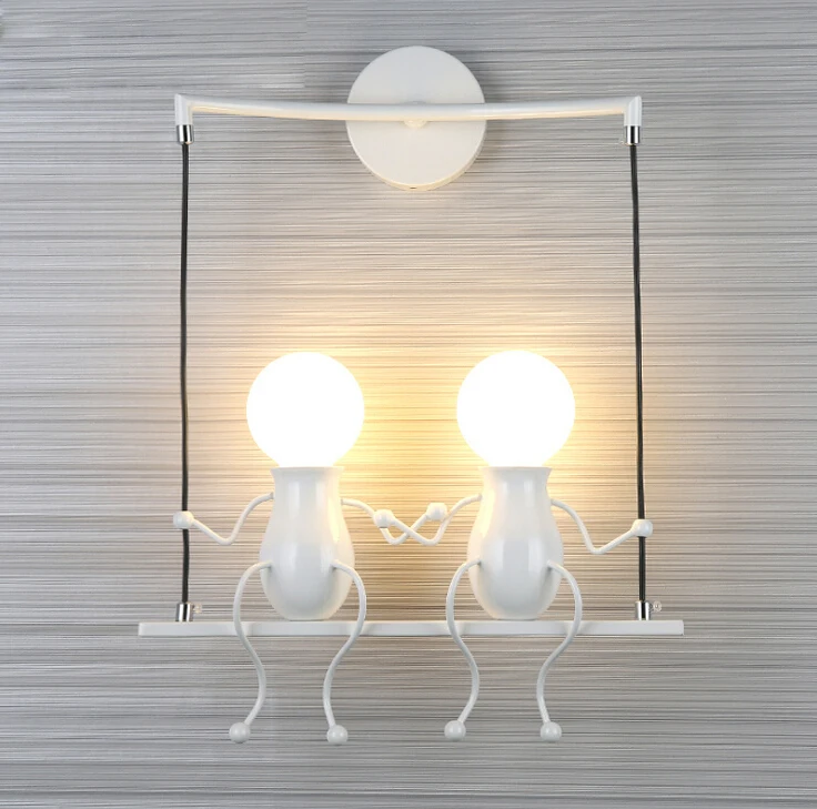 Modern Cartoon Doll LED Wall Lamp Creative Mounted Iron Sconce Wall Light for Kids Baby Bedroom Corridor E27 Wall Light
Modern Cartoon Doll LED Wall Lamp Creative Mounted Iron Sconce Wall Light for Kids Baby Bedroom Corridor E27 Wall Light
