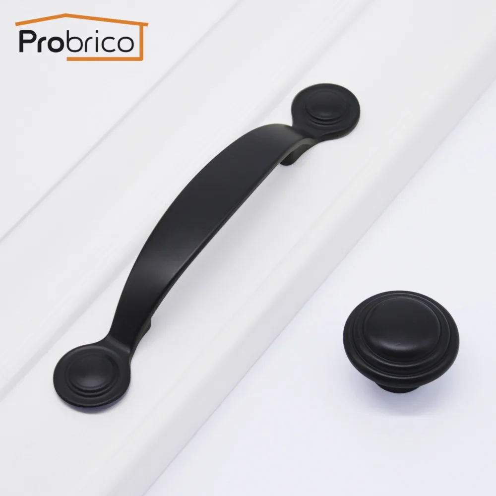 Probrico Black Furniture Cabinet Drawer Handles Closet Dresser Knobs Zinc Alloy Hardware 5/10 Pieces Vintage Euro Antique Style
Probrico Black Furniture Cabinet Drawer Handles Closet Dresser Knobs Zinc Alloy Hardware 5/10 Pieces Vintage Euro Antique Style
