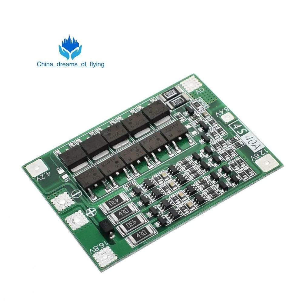 4S 40A Li-ion Lithium Battery 18650 Charger PCB BMS Protection Board with Balance For Drill Motor 14.8V 16.8V Lipo Cell Module
4S 40A Li-ion Lithium Battery 18650 Charger PCB BMS Protection Board with Balance For Drill Motor 14.8V 16.8V Lipo Cell Module