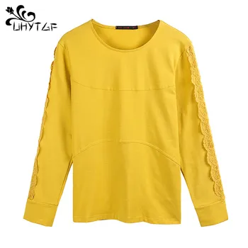 UHYTGF Women T-shirt tops 2019 Female Plus size T-shirt Lace long sleeve t-shirt bottoming shirt Korean version woman T-shirt 51
UHYTGF Women T-shirt tops 2019 Female Plus size T-shirt Lace long sleeve t-shirt bottoming shirt Korean version woman T-shirt 51