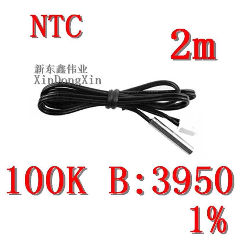 free delivery 1pcs 2 m NTC thermistor temperature sensor waterproof probe wire 100 K 1% 3950 black
free delivery 1pcs 2 m NTC thermistor temperature sensor waterproof probe wire 100 K 1% 3950 black