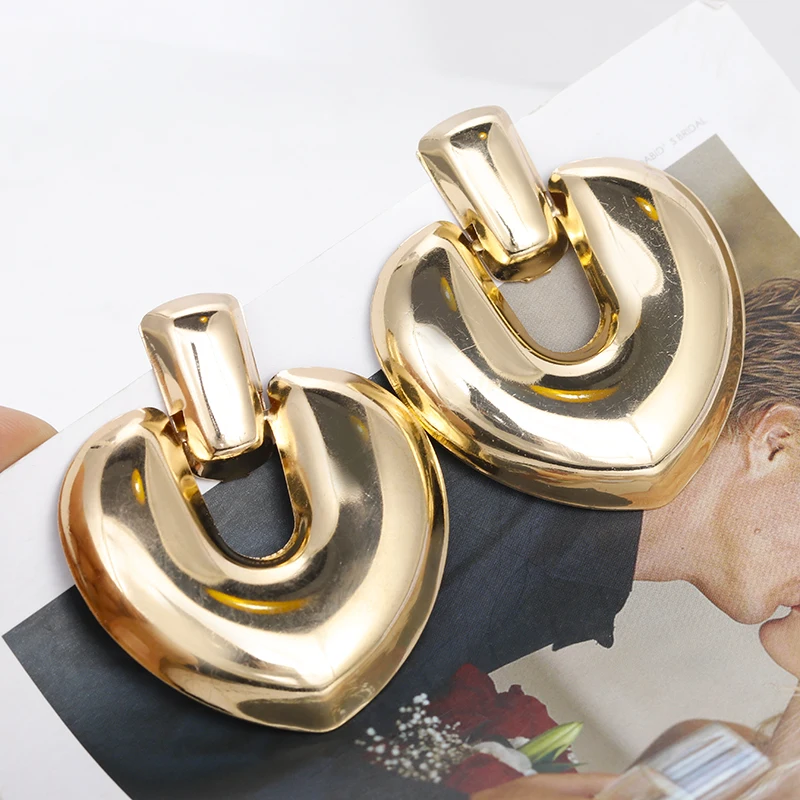 AENSOA Maxi Metal Punk Heart Shape Large Drop Earrings For Women Alloy Shiny Drop Earrings Wedding Party Gift Jewelry Bijoux
AENSOA Maxi Metal Punk Heart Shape Large Drop Earrings For Women Alloy Shiny Drop Earrings Wedding Party Gift Jewelry Bijoux