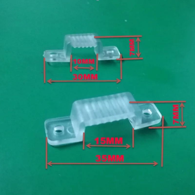 50Pcs 100Pcs 200Pcs LED Fixing Silicone Mounting Clips 10mm 15mm buckles clamps For 220V 110V Waterproof LED Strip Light Tape
50Pcs 100Pcs 200Pcs LED Fixing Silicone Mounting Clips 10mm 15mm buckles clamps For 220V 110V Waterproof LED Strip Light Tape