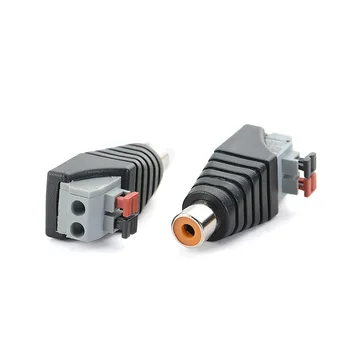 100pcs/lot RCA FeMale to AV 2 Screw Terminal Female Video Audio Spring Press Type Balun
100pcs/lot RCA FeMale to AV 2 Screw Terminal Female Video Audio Spring Press Type Balun