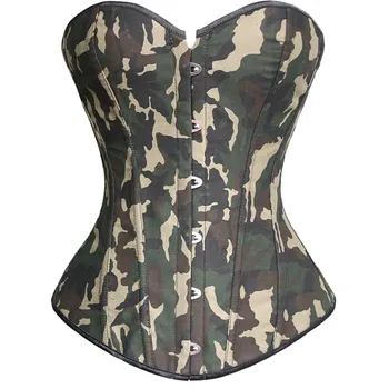 Sexy Corset with G-string Women Camouflage Steampunk Corset Lingerie Top Waist Gothic Bustier Corpet Slimming Underwear S-2XL
Sexy Corset with G-string Women Camouflage Steampunk Corset Lingerie Top Waist Gothic Bustier Corpet Slimming Underwear S-2XL