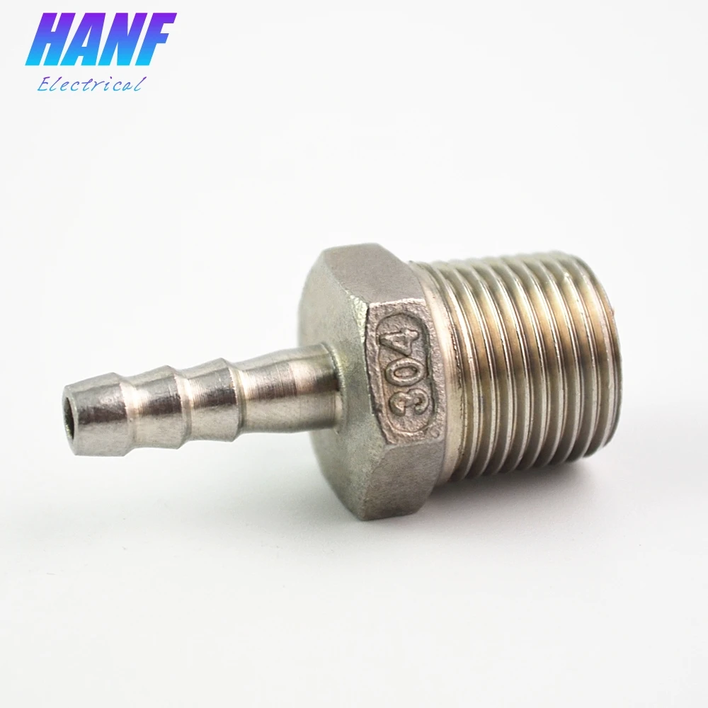 1pcs 3/8" Male Pipe Fittings x 6mm Barb Hose Tail Connector Thread tail 304 Stainless Steel
1pcs 3/8" Male Pipe Fittings x 6mm Barb Hose Tail Connector Thread tail 304 Stainless Steel