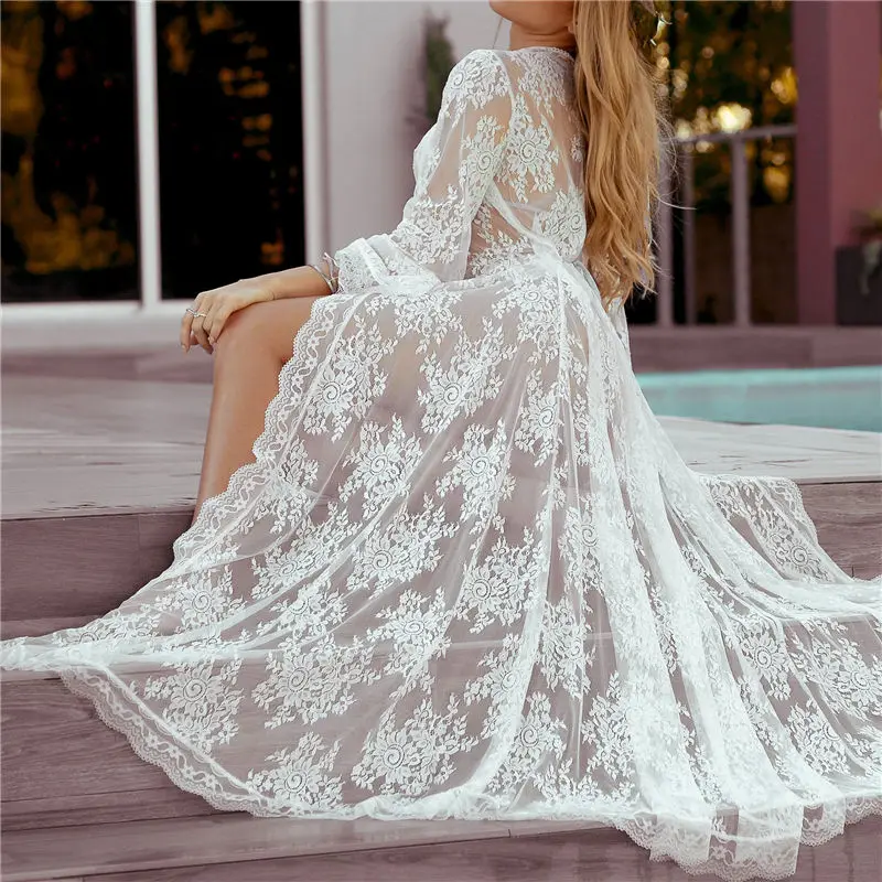 Fannic Tunics for Beach Long Lace Beach Dress Women Swim Cover Up Plus Size Saida De Praia Robe De Plage Kaftan Beach Cover
Fannic Tunics for Beach Long Lace Beach Dress Women Swim Cover Up Plus Size Saida De Praia Robe De Plage Kaftan Beach Cover