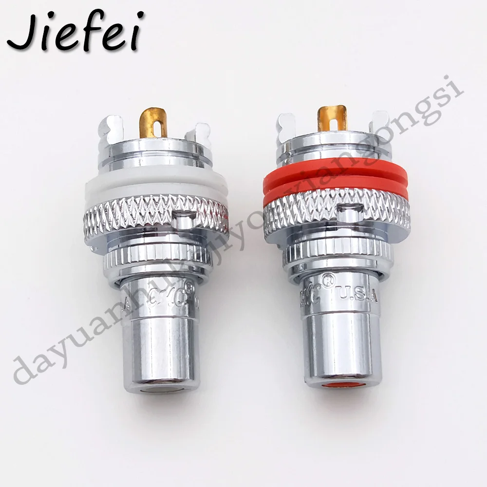 2pcs High quality Rhodium plating RCA Jack Terminals pom insulation RCA Socket Adapter AV Terminal Phono copper Connector
2pcs High quality Rhodium plating RCA Jack Terminals pom insulation RCA Socket Adapter AV Terminal Phono copper Connector