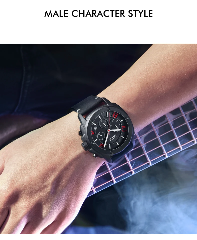 DOM 2019 New Sports Men Watches Top Brand Luxury Chronograph Quartz Watch Men Waterproof Watch Clock Relogio Masculino M-1229L HTB1e6NDXMKG3KVjSZFLq6yMvXXao