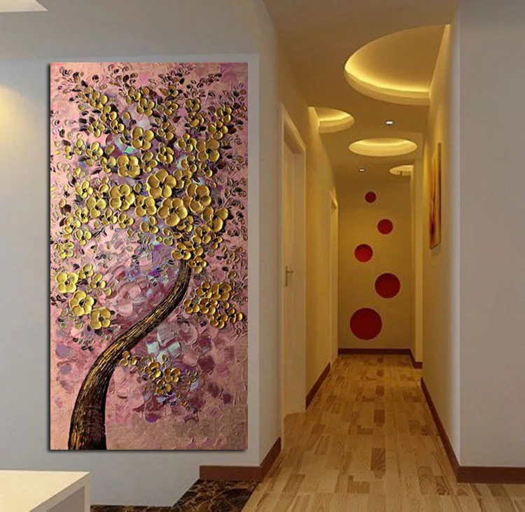 Handpainted Abstract Money Tree Oil Paintings On Canvas Golden Tree Pink Background Wall Picture Modern Decor Free Shipping Art
Handpainted Abstract Money Tree Oil Paintings On Canvas Golden Tree Pink Background Wall Picture Modern Decor Free Shipping Art