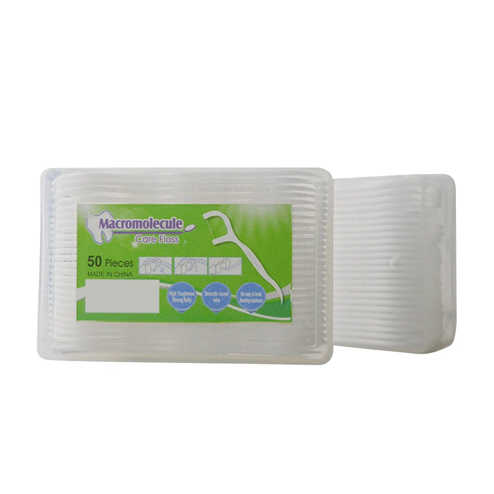 50pcs Food Grade High Polymer Dental Floss Teeth Stick Tooth Picks Brush Teeth Cleaning Care Tool
50pcs Food Grade High Polymer Dental Floss Teeth Stick Tooth Picks Brush Teeth Cleaning Care Tool