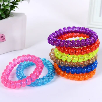 Mixed Color 5PCS/Lot Plastic Telephone Wire Shape Women Headwear Elastic Hair Bands No Tangle Elastic Hair Ropes
Mixed Color 5PCS/Lot Plastic Telephone Wire Shape Women Headwear Elastic Hair Bands No Tangle Elastic Hair Ropes