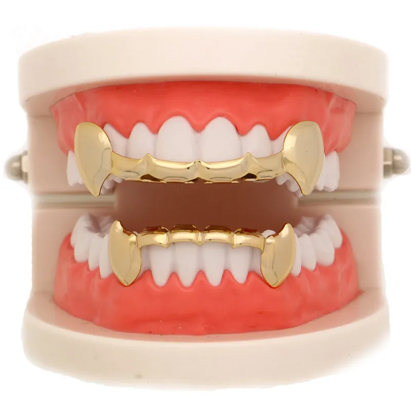 Mainlead Gold Teeth Grills Top & Bottom Vampire Half Fang Grillz Hip Hop Tooth Dental Cosplay Caps Jewelry
Mainlead Gold Teeth Grills Top & Bottom Vampire Half Fang Grillz Hip Hop Tooth Dental Cosplay Caps Jewelry