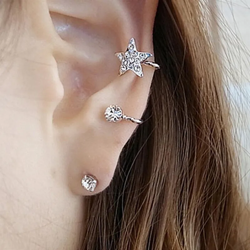 Timlee E085 Free Shipping Sweet Delicate Punk Style Five-pointed Star Rhinestone Imitation Pearl Alloy Clip Ear Cuff Wholesale
Timlee E085 Free Shipping Sweet Delicate Punk Style Five-pointed Star Rhinestone Imitation Pearl Alloy Clip Ear Cuff Wholesale