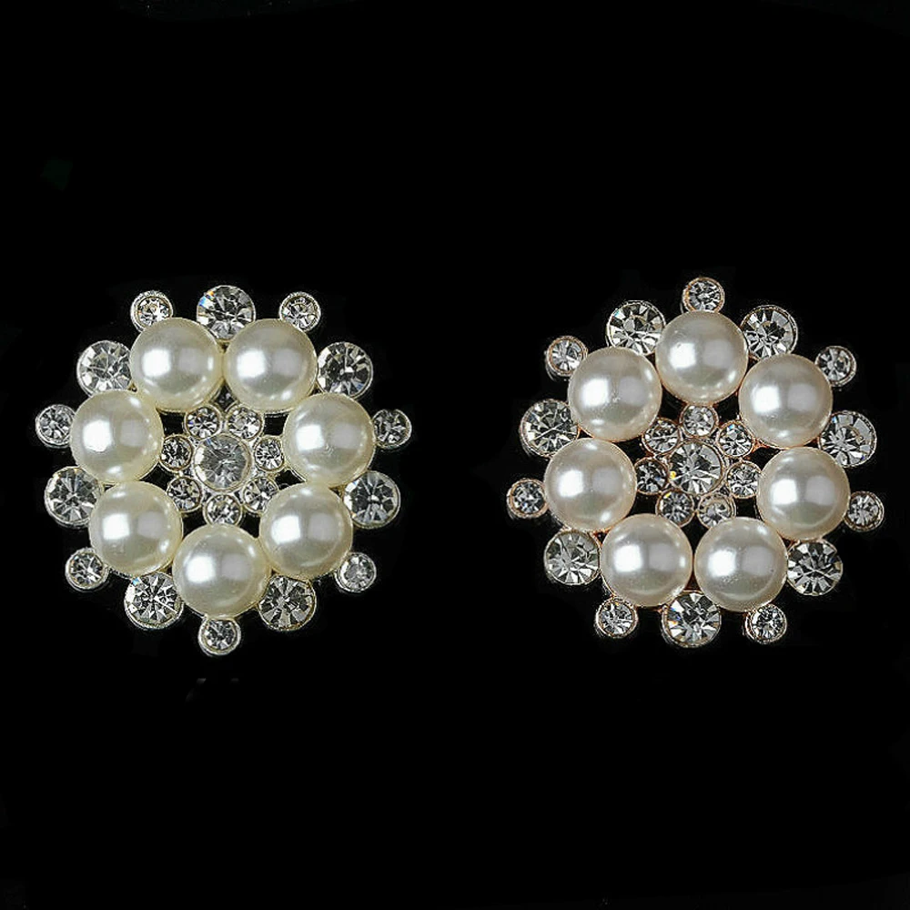 10pcs/lot 27mm Flower Rhinestones Pearl Ribbon Buttons for Hair Bow DIY Accessories Wedding Decoration Invitation Sewing Buttons
10pcs/lot 27mm Flower Rhinestones Pearl Ribbon Buttons for Hair Bow DIY Accessories Wedding Decoration Invitation Sewing Buttons
