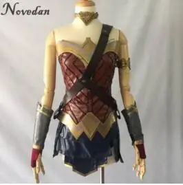Wonder Woman Cosplay Costume Top Skirt Armband Shoulder Strap Headband Tiara/Bracelet Cuff Leggings Mulher Maravilha
Wonder Woman Cosplay Costume Top Skirt Armband Shoulder Strap Headband Tiara/Bracelet Cuff Leggings Mulher Maravilha