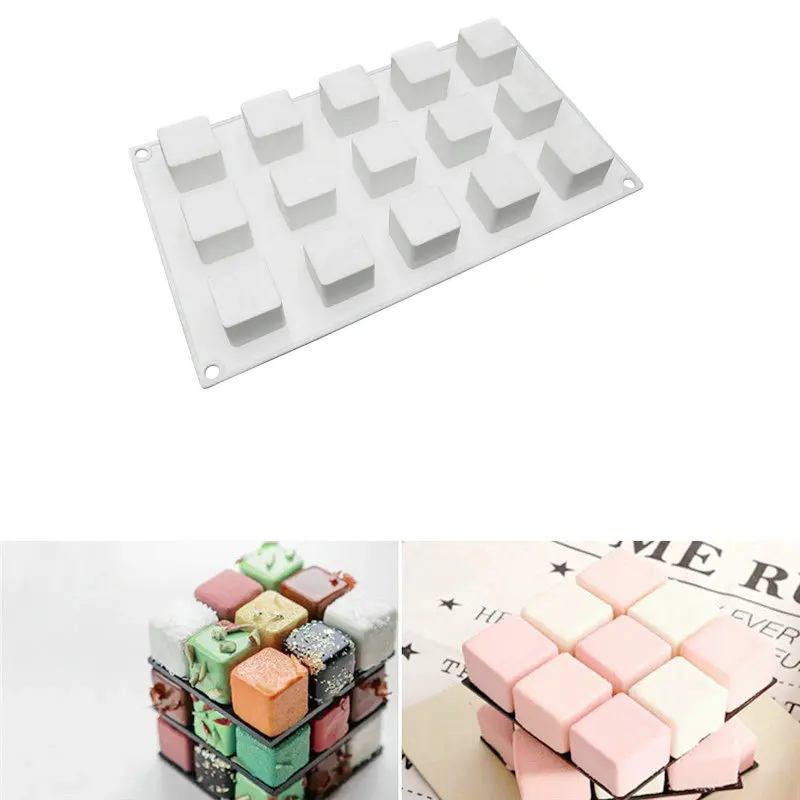 Cube Cake Mold DIY Magic Square Baking Dessert Art Mousse Silicone Mould Pastry Chocolate Bakeware Pan 2019 Hot Sale
Cube Cake Mold DIY Magic Square Baking Dessert Art Mousse Silicone Mould Pastry Chocolate Bakeware Pan 2019 Hot Sale