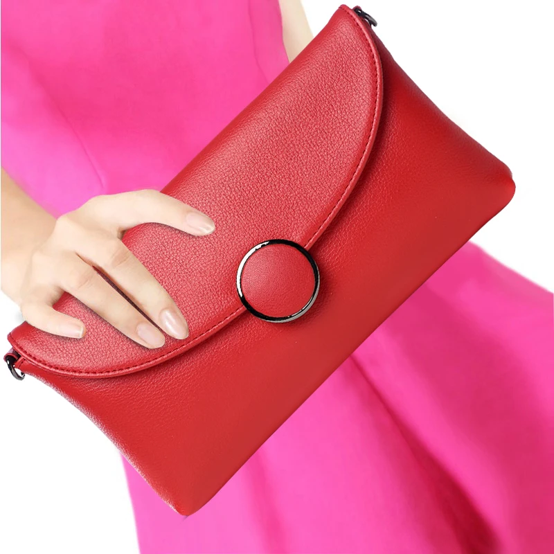 Women Fashion Round Buckle Cowhide Genuine Leather Envelope Wristlet Hand Bag Large Capacity Lady Bags Soft Shoulder Clutchs Bag
Women Fashion Round Buckle Cowhide Genuine Leather Envelope Wristlet Hand Bag Large Capacity Lady Bags Soft Shoulder Clutchs Bag