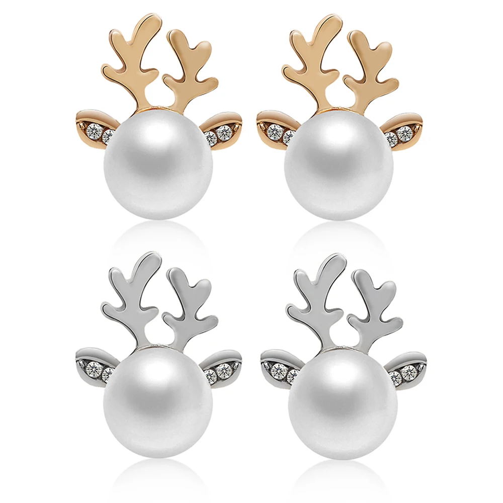 1 Pair Hot Sale Xmas Christmas Imitation Pearl Ear Studs Cute Deer Earrings Fashion Earring For Women Girls Drop Shipping
1 Pair Hot Sale Xmas Christmas Imitation Pearl Ear Studs Cute Deer Earrings Fashion Earring For Women Girls Drop Shipping