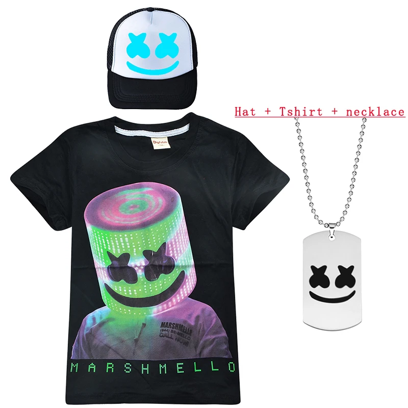marshmello dj hat birthday party costumes Summer teenage boys girls brand pure cotton t shirt for children 6Y-14y cool clothing
marshmello dj hat birthday party costumes Summer teenage boys girls brand pure cotton t shirt for children 6Y-14y cool clothing