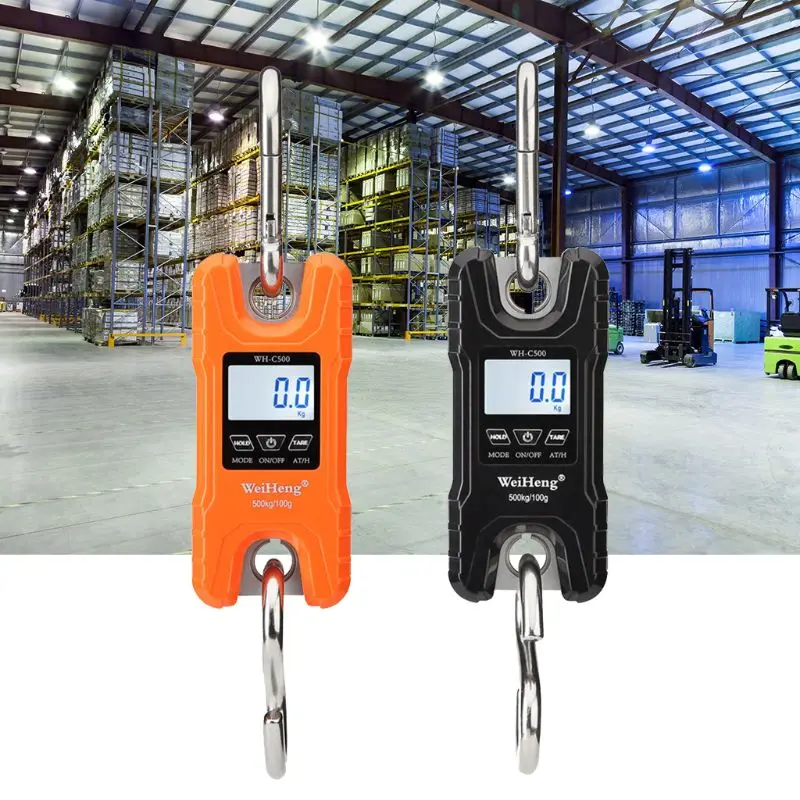 Mini Portable 500 kg / 1000 lb Heavy Duty Digital Hanging Scales LCD Display with Backlight for Farm Market Fishing Hunting
Mini Portable 500 kg / 1000 lb Heavy Duty Digital Hanging Scales LCD Display with Backlight for Farm Market Fishing Hunting
